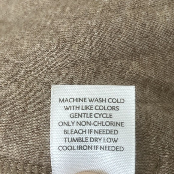 Pure Jill Size Medium Petite Quilted Jacket Single Snap Closure Pockets Brown - Picture 12 of 13